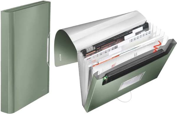 Leitz Mappe med 6 rum Celadon (39570053)