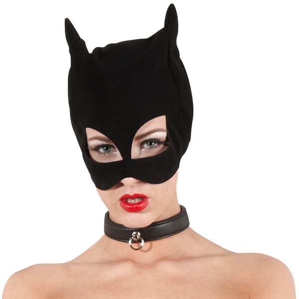 Kattmask med öron för BDSM-kvinna