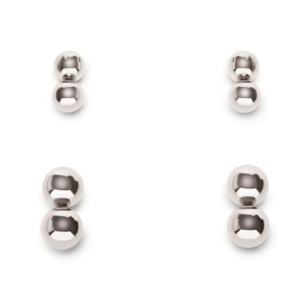 Prowler RED Magnetiska Kulor Silver Set - 4 Par, Dubbla Storlekar