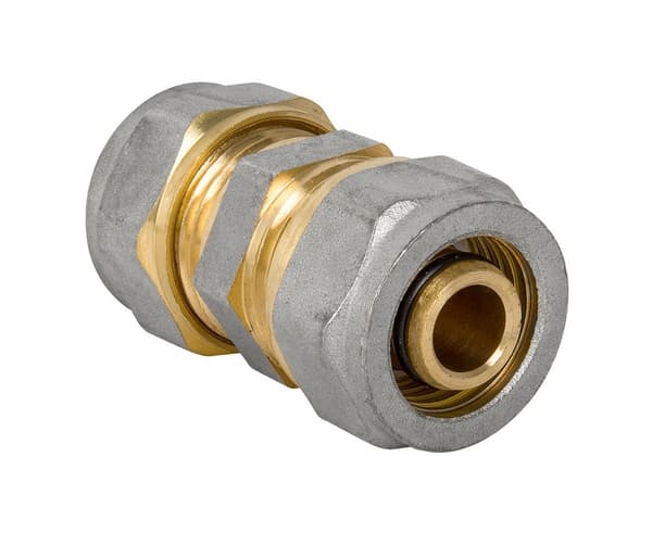 KOPPLING PEX-AL-PEX KROM 16*16 DUBBEL