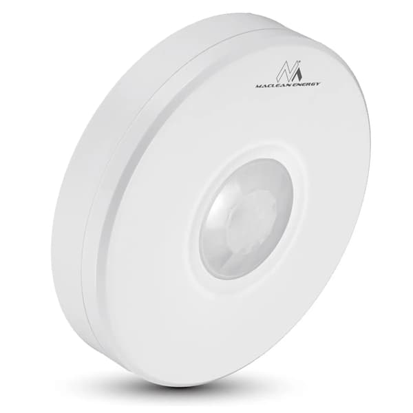 Maclean infraröd rörelsesensor platt panel IP65 för utomhusbruk Energiräckvidd 8m, max. fotavtryck 2000W (MCE293)