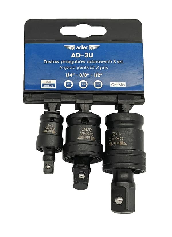 ADLER IMPACT JOINT SÆT 3 stk. AD-3U
