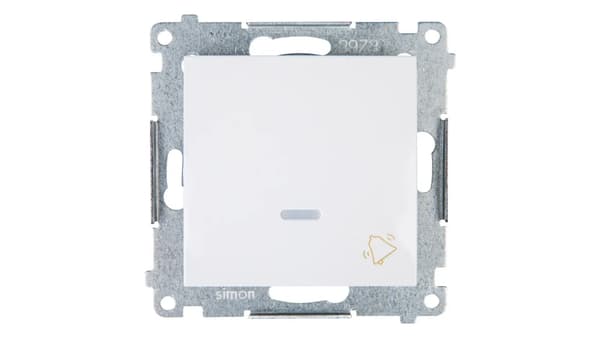 Kontakt-Simon Knappklocka belyst vit - DD1L.01/11