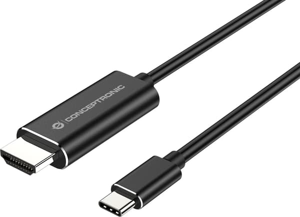 USB-C til HDMI-kabel Conceptronic ABBY04B 2 m Sort