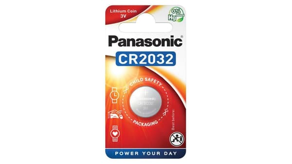 Panasonic Knapcellebatterier CR2032