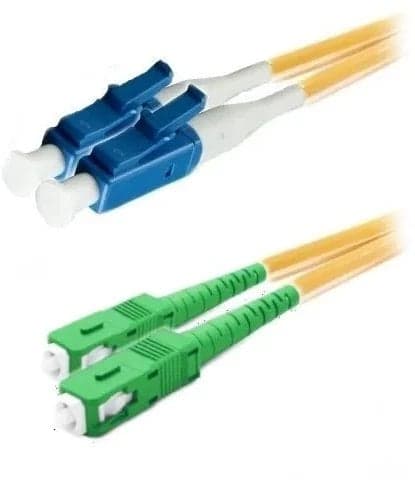 Lynx CS Duplex patchkabel SM 9/125, OS2, LC (PC) -SC (APC), LS0H, 1m