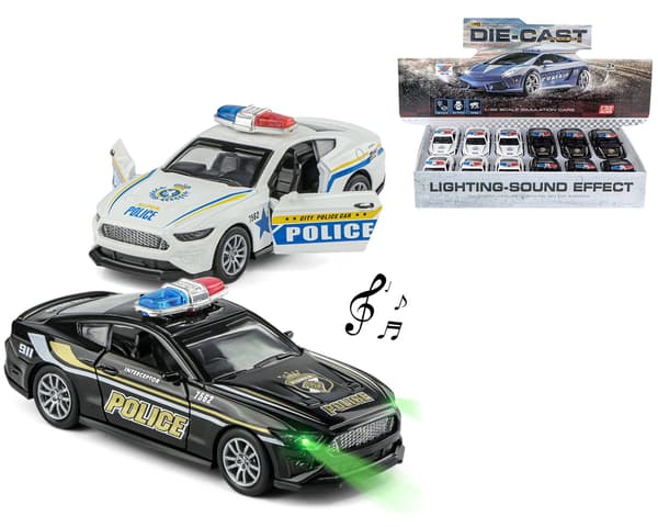 AUTO METALLINEN POLIISIVALO JA ÄÄNI