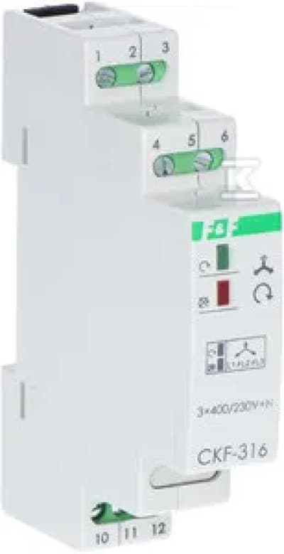F&F Mikroprocessor DIN-skinne montering Forfaldssensor Ægte RMS CKF-316-TRMS