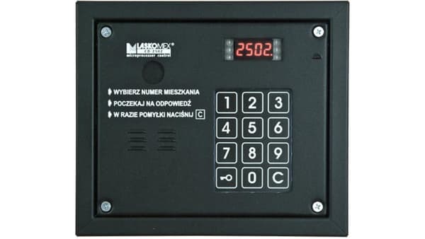 Laskomex CP-2503R Svart ljudpanel med RFID-nyckelläsare