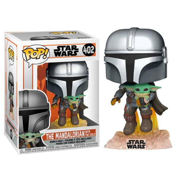 POP figur Star Wars The Mandalorian Mando flyver med jetpack