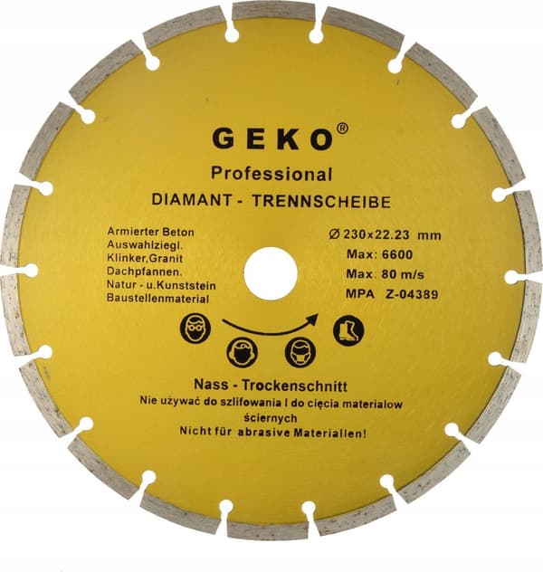 Skiva diam.230mm Segment.GEKO PROFI (25)