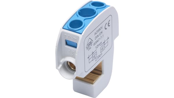 Skinneisoleret klemme SBB 16 (86105) SIMBLOCK blå 81550003