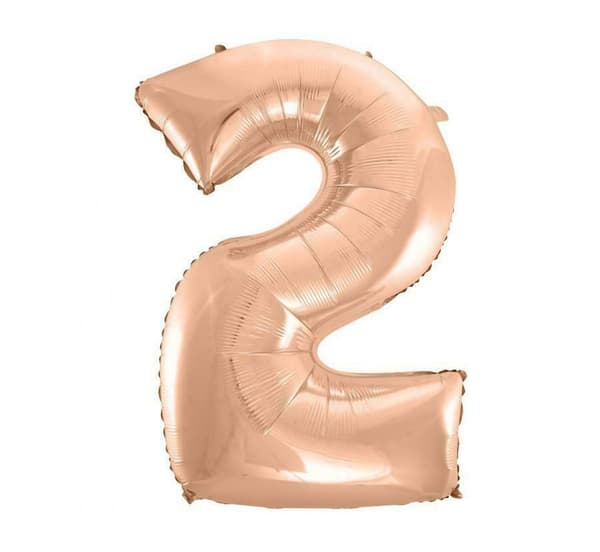 GoDan Folieballon “2\" rosaguld 92cm