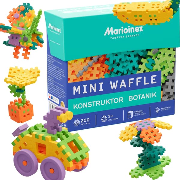 Mini Waffle -rakennuspalikat - Constructor Botanik 200 osaa