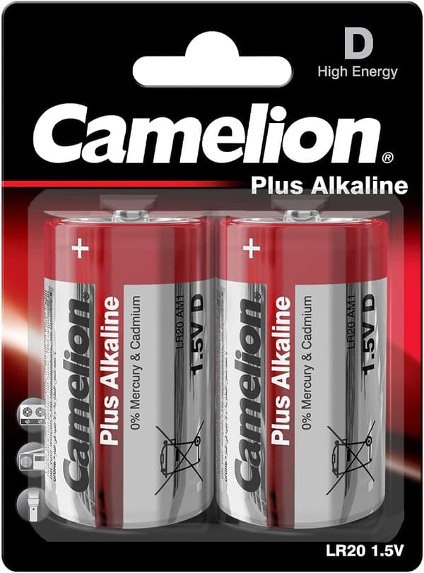 Camelion Plus Alkaline LR20-BP2 batter