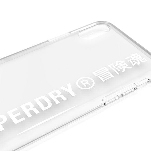 SuperDry Snap iPhone X/Xs Clear Case valkoinen 41576