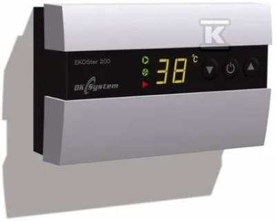 DK System panntemperaturregulator EKOSTER 200 som styr centralvärmepump och fläkt 201601