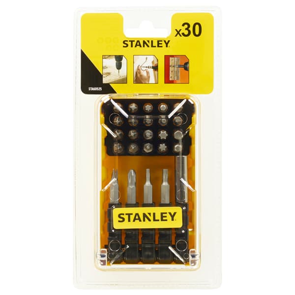 Stanley Bitsæt 25 og 50 mm 30 stk. - STA60525