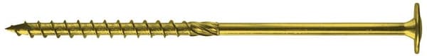 TRÆSKRUE MED TORX KRAGE GALVANISERET GUL 8*220MM T40