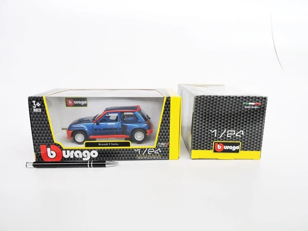 Renault 5 Turbo sininen-punainen 1:24 BBURAGO