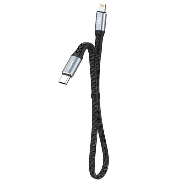 Dudao L10P Lightning - USB-C PD 20W Kabel 0,23m - Sort