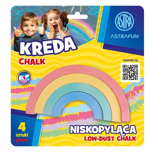 Kridt Tecza Fun 4 farver ASTRA