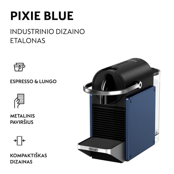 Nespresso Pixie EN 127.BL by DeLonghi, sininen