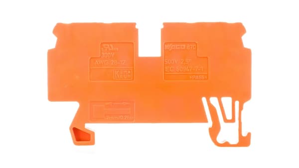 4-johtiminen liitin 2,5mm2 oranssi 870-832