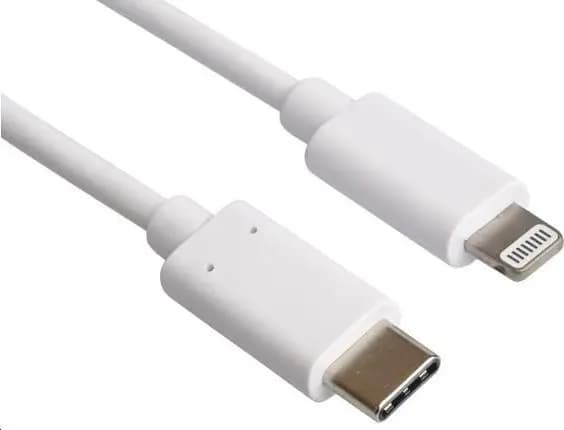 Kabel USB PremiumCord Lightning - USB-C 1 m Vit (kipod53)