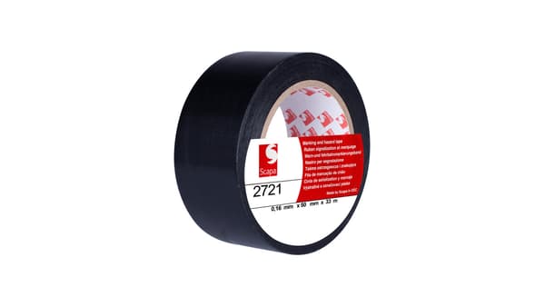 Advarselstape 50mm/33m sort 2721 SCAPA