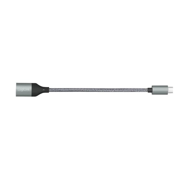 Adapter USB-C > USB-A (ST-BU) 0,15m Mörkgrå LogiLink