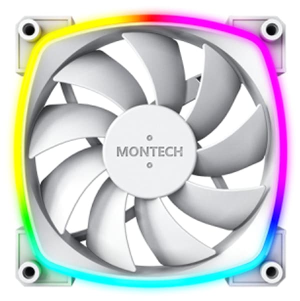 Montech AX120 PWM ARGB Lazfter, 3 stk., hvid - 120 mm