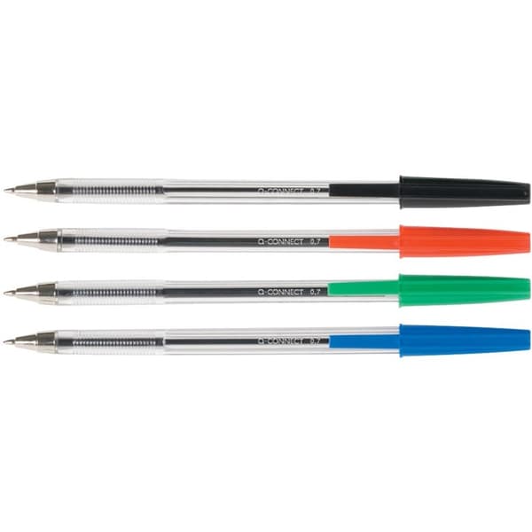 Skrivbordslång Qconnect 0,7 mm (förp. 20 stycken), röd