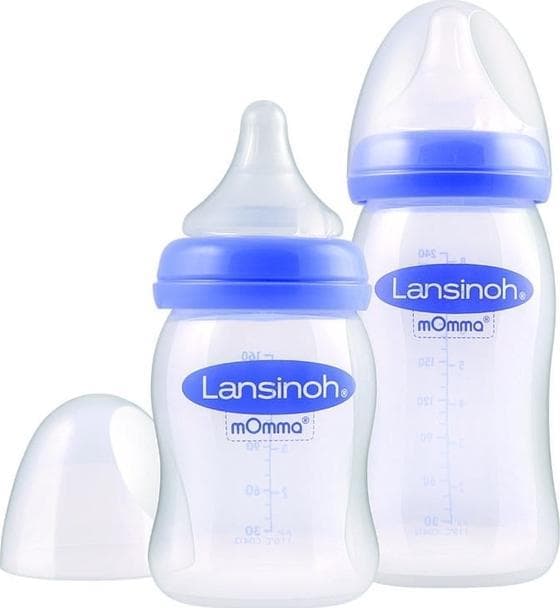 LANSINOH-STARTKIT FÖR MATNINGSFLASKOR MED NAPPFLASKOR
