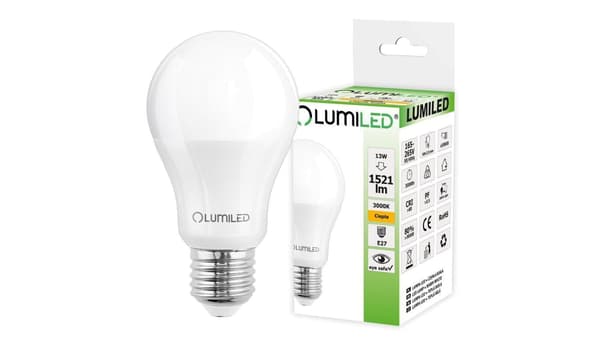 LED-lamppu E27 A60 13W = 100W 1521lm 3000K Lämmin 260 LUMILED