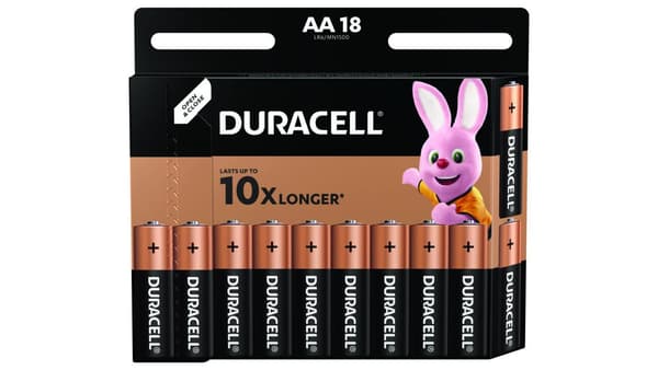 ALKALIPARISTO DURACELL AA/LR6 18kpl