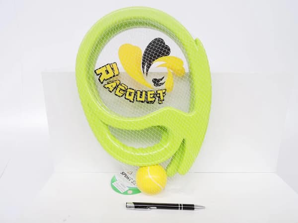 *PLAST RAKETIT, kiekolla ja pallolla, 30 cm, sia.