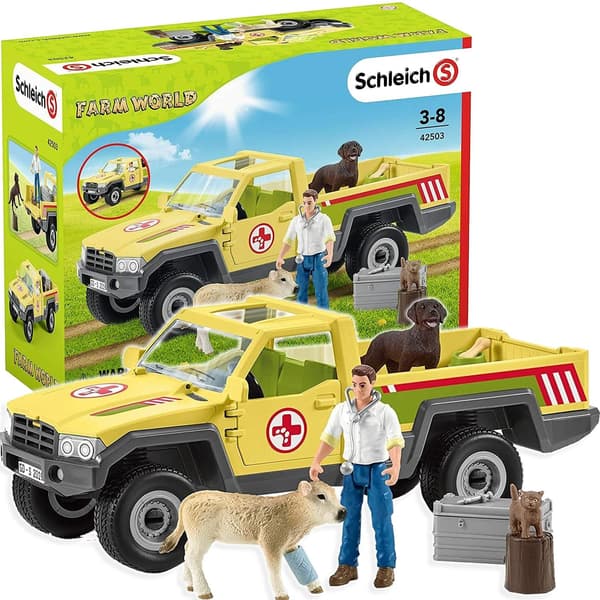 Playset Schleich Veterinarian's Visit to the Farm