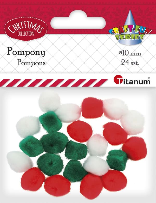 Akryylipompom-sekoitus 24 kpl