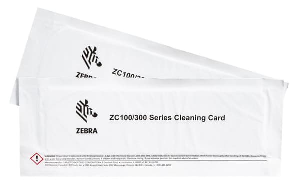 Zebra Rensekort Sæt (Forbedret) ZC100/300 2 Kort