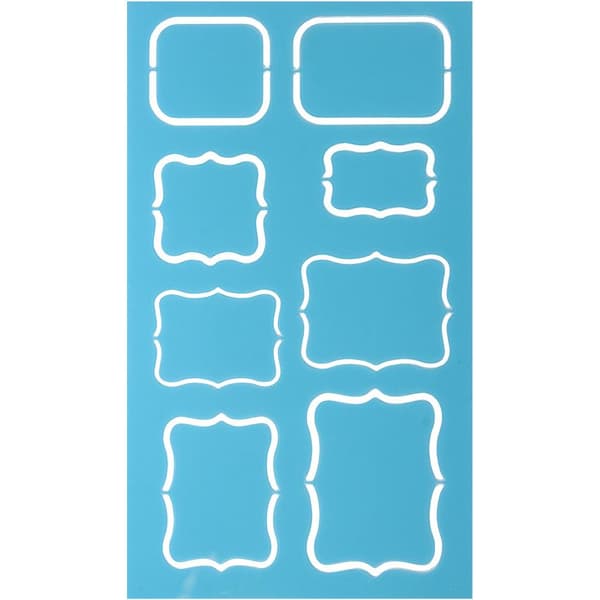 Plastikskabelon 105x180mm mix ramme