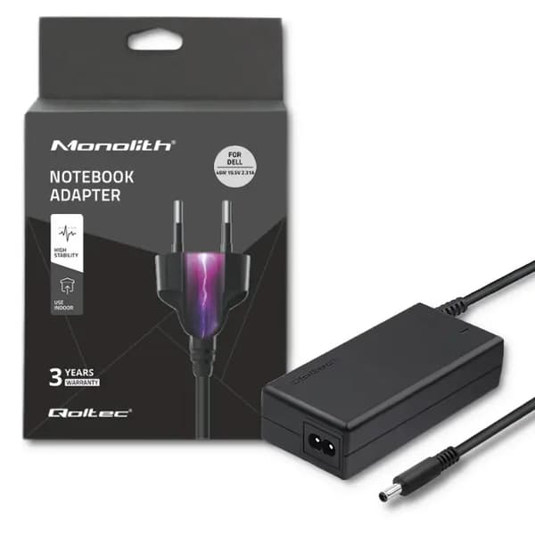Qoltec AC-virtalähde Dellille 45W 19.5V 2.31A 4.5*3.0+pin