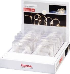 Hama CHAIN LED USB, VIT 3M, DISPLAY 12 ST.