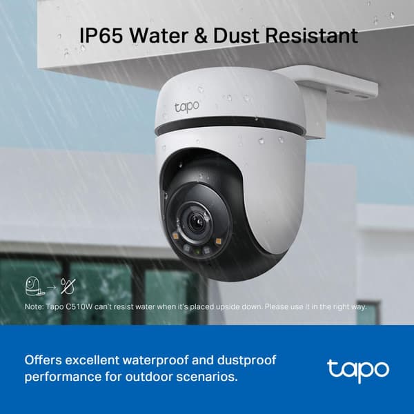 Utomhus WiFi PAN TILT Säkerhetskamera Tapo C510W