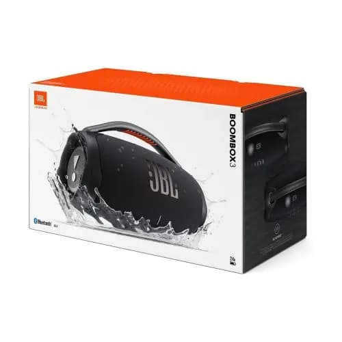 JBL Boombox 3 Bærbar Bluetooth Partyhøjtaler Sort EU