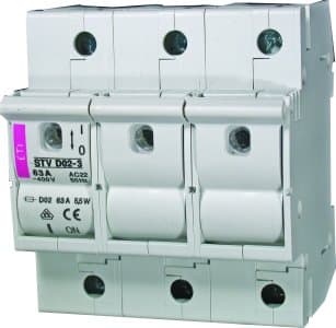 Eti-Polam sikringsadskiller STV D02 3P 63A - 002271004