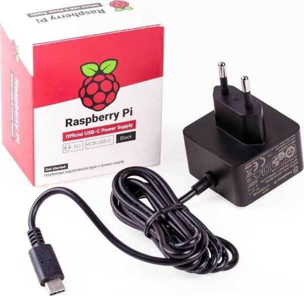 Raspberry Pi Rpi Ps 15W Bk Eu virtalähde/invertteri sisäkäyttöön 15,3 W musta
