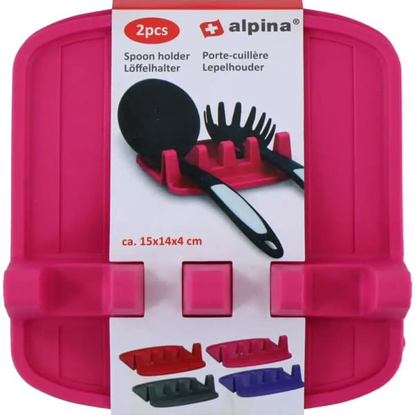 Alpina - Hållare för blad/köksredskap 2 st (rosa)