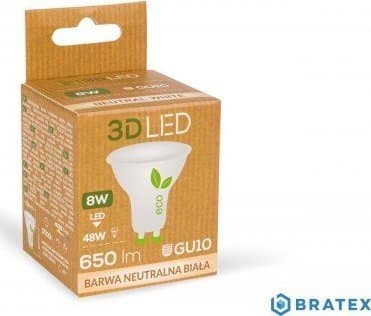LED-lamppu 8W GU10 710lm neutraali 4000K/GP000N08
