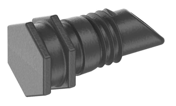 Micro-Drip-System Förslutningsplugg 4,6mm (3/16\") (mörkgrå, 10 stycken, Modell 2023)